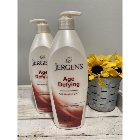 Jergens Age Defying Multi Vitamin Moisturizer Lotion Two (2) - 600mL/20.3oz Each